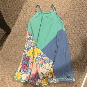 Matilda Jane Teal and Blue Floral Kids Dress